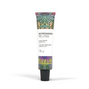 TIGERLOVE RETROVISION® Reset + Clarity Pink Clay Mask in Pink Travel Size 17ml